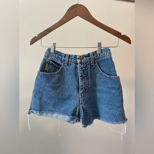 Vintage thrifted Armani jean shorts size 24 or 25